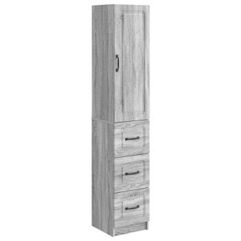 Schrankset 2 stk. 33 x 34,5 x 87 cm Holzwerkstoff Sonoma-Grau