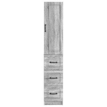 Schrankset 2 stk. 33 x 34,5 x 87 cm Holzwerkstoff Sonoma-Grau