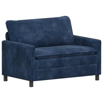 Sofa Set 2 stk. Marineblau Polyester