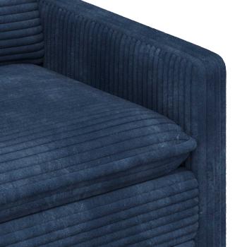 Sofa Set 2 stk. Marineblau Polyester