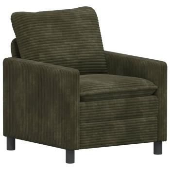 Sofa Set 2 stk. Grün Polyester