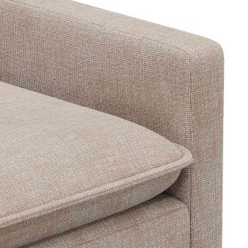 Sofa Set 2 stk. Beige Polyester