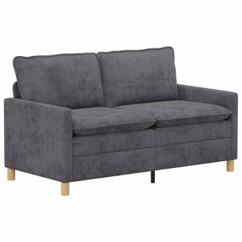 Sofa Set 2 stk. Dunkelgrau Polyester
