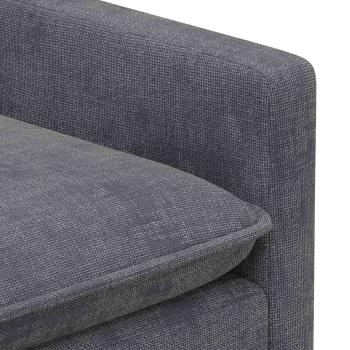 Sofa Set 2 stk. Dunkelgrau Polyester