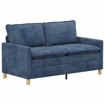 Sofa Set 2 stk. Blau Polyester