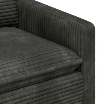 Sofa Set 2 stk. Anthrazit Polyester