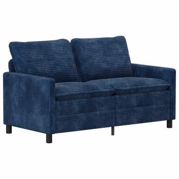 Sofa Set 2 stk. Marineblau Polyester