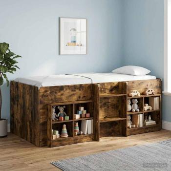 Hochbett für Kinder Raucheiche 80 x 200 cm Holzwerkstoff