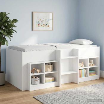 ARDEBO.de - Hochbett für Kinder Weiß 90 x 200 cm Holzwerkstoff
