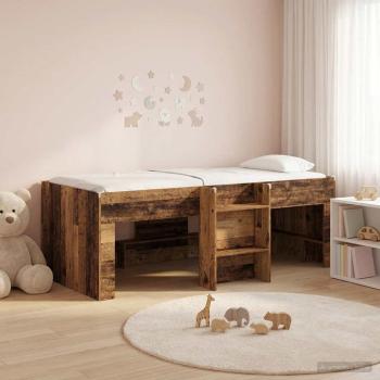 Hochbett für Kinder Altholz 90 x 200 cm Holzwerkstoff