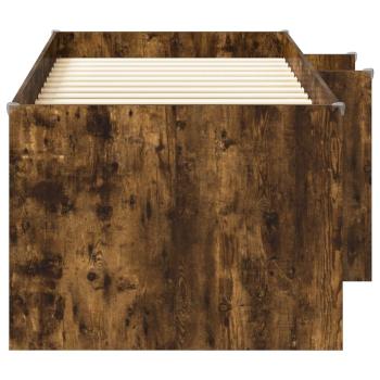 Hochbett für Kinder Raucheiche 98,5 x 200 cm Holzwerkstoff