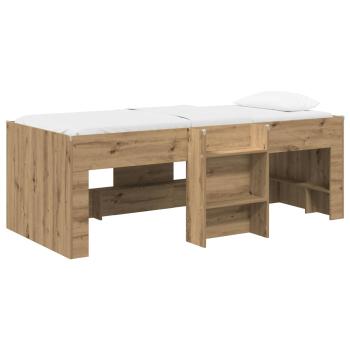 Hochbett für Kinder Artisan-Eiche 98,5 x 200 cm Holzwerkstoff