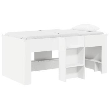 Hochbett für Kinder Weiß 80 x 160 cm Holzwerkstoff