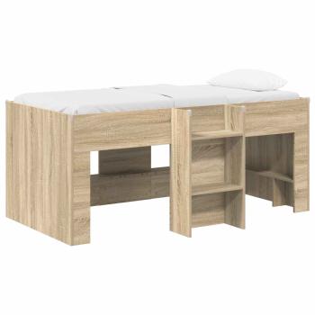 Hochbett für Kinder Sonoma-Eiche 80 x 160 cm Holzwerkstoff
