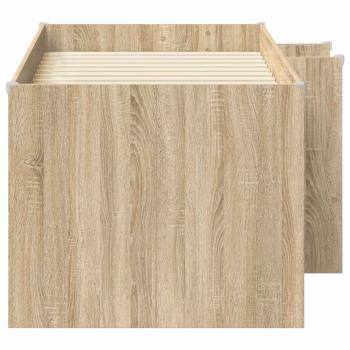 Hochbett für Kinder Sonoma-Eiche 80 x 160 cm Holzwerkstoff