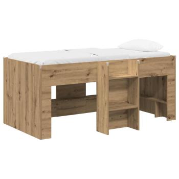 Hochbett für Kinder Artisan-Eiche 80 x 160 cm Holzwerkstoff