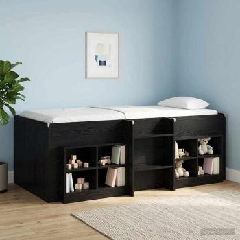 ARDEBO.de - Hochbett für Kinder Schwarze Eiche 90 x 190 cm Holzwerkstoff
