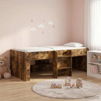 ARDEBO.de - Hochbett für Kinder Raucheiche 90 x 190 cm Holzwerkstoff