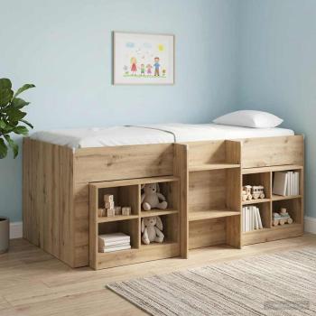 ARDEBO.de - Hochbett für Kinder Artisan-Eiche 90 x 190 cm Holzwerkstoff