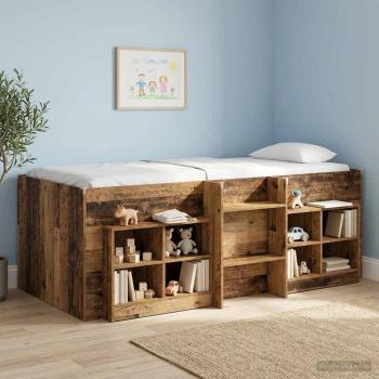 Hochbett für Kinder Altholz 75 x 190 cm Holzwerkstoff
