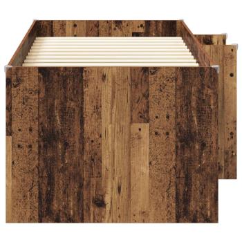 Hochbett für Kinder Altholz 75 x 190 cm Holzwerkstoff