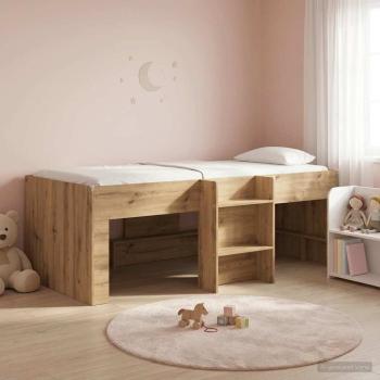 Hochbett für Kinder Artisan-Eiche 75 x 190 cm Holzwerkstoff