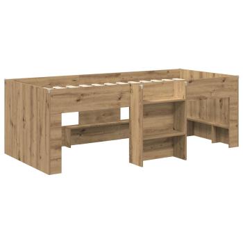 Hochbett für Kinder Artisan-Eiche 75 x 190 cm Holzwerkstoff