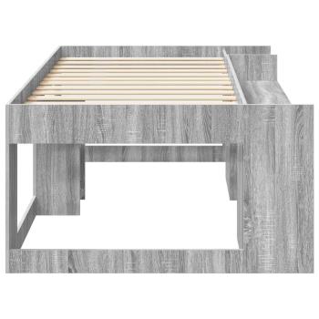 Kinderbettgestell mit Stauraum Sonoma-Grau 80 x 200 cm