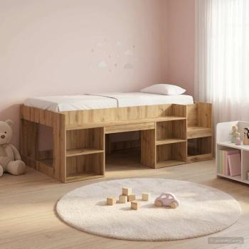 ARDEBO.de - Kinderbettgestell mit Stauraum Artisan-Eiche 80 x 200 cm