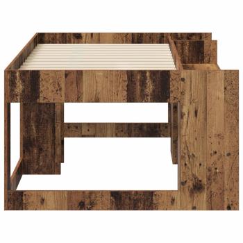 Kinderbettgestell mit Stauraum Altholz 80 x 160 cm