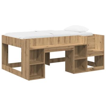 Kinderbettgestell mit Stauraum Artisan-Eiche 80 x 160 cm