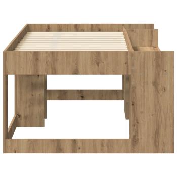 Kinderbettgestell mit Stauraum Artisan-Eiche 80 x 160 cm