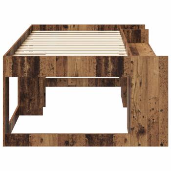 Kinderbettgestell mit Stauraum Altholz 75 x 190 cm