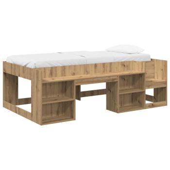 Kinderbettgestell mit Stauraum Artisan-Eiche 75 x 190 cm