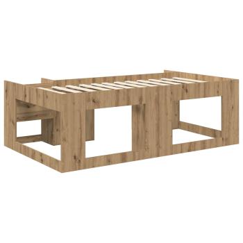 Kinderbettgestell mit Stauraum Artisan-Eiche 75 x 190 cm