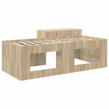 Hochbett mit Schreibtisch für Kinder Sonoma-Eiche 80 x 200 cm