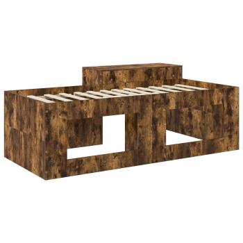 Hochbett mit Schreibtisch für Kinder Geräucherte Eiche