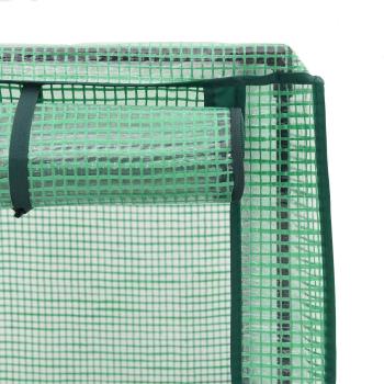 Gartenplanter mit Gewächshausabdeckung und Rädern 3 Stk. PP