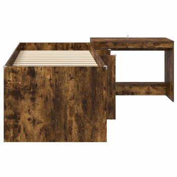 Hochbett mit Schreibtisch für Kinder 2 stk. Räuchereiche