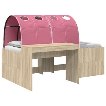 Hochbett mit Schreibtisch für Kinder 3 Stk. Holzwerkstoff