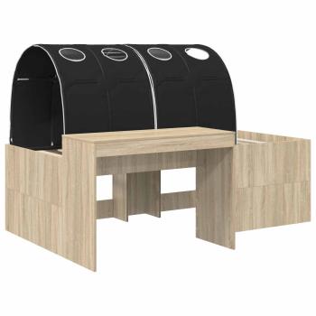 Hochbett mit Schreibtisch für Kinder 3 Stk. Holzwerkstoff