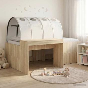 ARDEBO.de - Hochbett mit Schreibtisch für Kinder 3 Stk. Holzwerkstoff