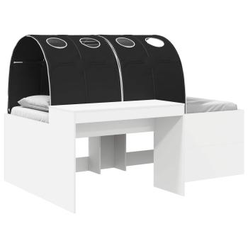 Bett mit Tunnel 3 stk. Artisian Eiche und Schwarz Holzwerkstoff