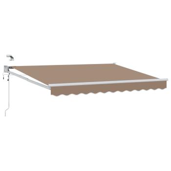 Elektrische ausziehbare Markise Taupe