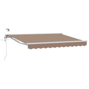 Elektrische ausziehbare Markise Taupe 4 x 2 m