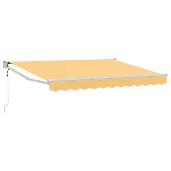 Ausziehbare Markise Sand 3,5 x 2,5 m Polyester und Metall