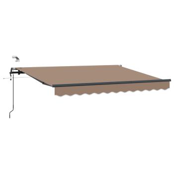 Ausziehbare Markise Taupe 500 x 350 cm Polyester