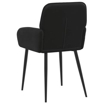 Esszimmerstühle 6 Stk. Samt Schwarz 57 x 50 x 85 cm