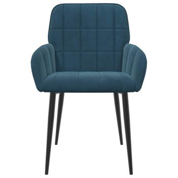 Esszimmerstühle 6 Stk. Samt Blau 57 x 50 x 85 cm