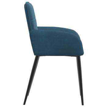 Esszimmerstühle 6 Stk. Samt Blau 57 x 50 x 85 cm